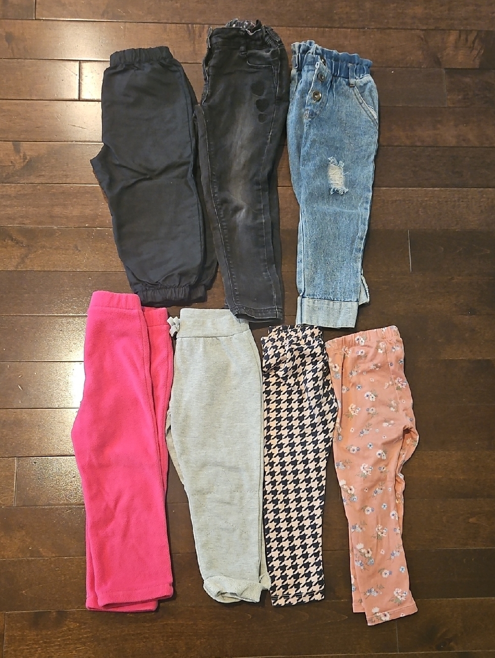 Pack Of 3T Bottoms: Leggings, Jeans, Sweatpants & Rain Pants